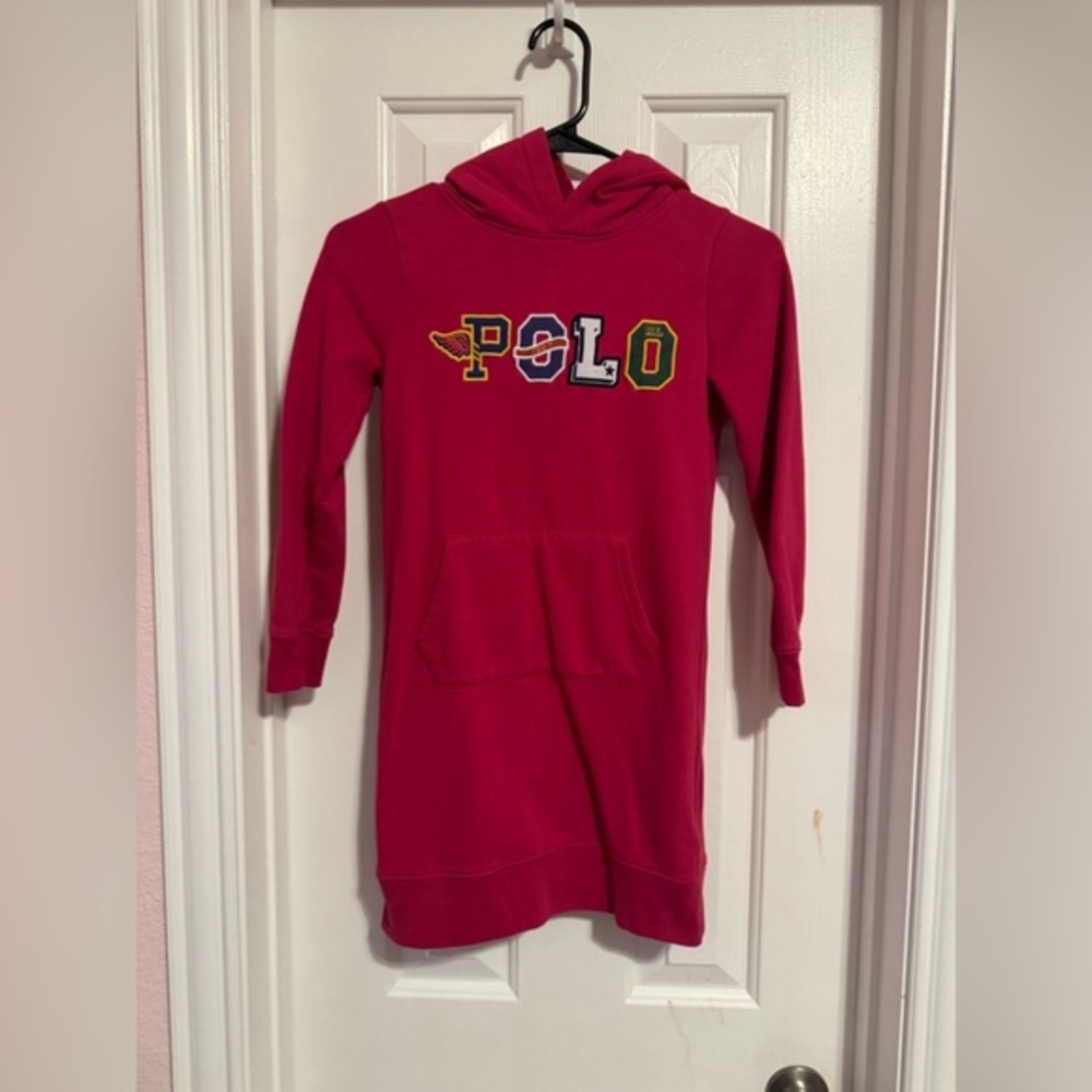 Polo Ralph Lauren hoodie dress for girls size 8-10 medium